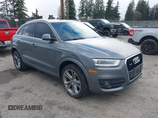 2015 Audi Q3 Prestige with VIN WA1GFCFS2FR014519, listed as a IAAI auction lot 41798125 with 110,848 mi miles and . Bid and sale history available at DreamBid. Image 1.