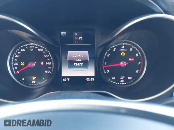 2016 Mercedes-Benz C 300 with VIN 55SWF4JB3GU116318, listed as a IAAI auction lot 41652698 with 72,872 mi miles and . Bid and sale history available at DreamBid. Image 7.