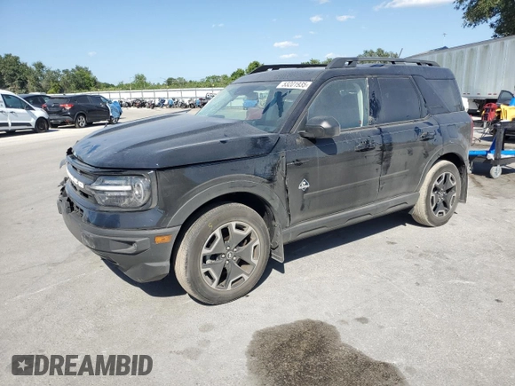 2022 Ford Bronco Sport Outer Banks with VIN 3FMCR9C61NRD20230, listed as a Copart auction lot 53201935 with 39,423 mi miles and Non repairable. Bid and sale history available at DreamBid. Image 1.
