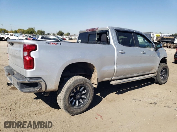 2021 Chevrolet Silverado 1500 LT with VIN 3GCUYDED9MG102749, listed as a Copart auction lot 73362344 with 53,299 mi miles and Salvage Title. Bid and sale history available at carsss.com. Image 3.