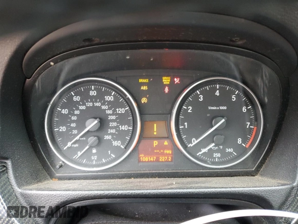 2007 BMW 3 Series 335i with VIN WBAWB73587P034853, listed as a Copart auction lot 61181285 with 108,147 mi miles and Salvage title. Bid and sale history available at DreamBid. Image 9.