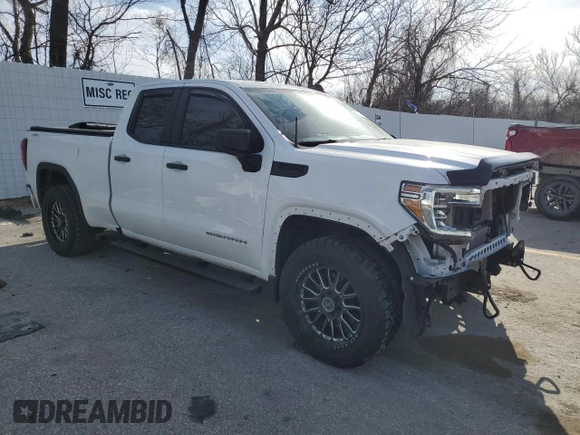 2021 GMC Sierra 1500 with VIN 1GTR9AEK3MZ360815, listed as a Copart auction lot 48519405 with 30,310 mi miles and Salvage Title. Bid and sale history available at DreamBid. Image 4.