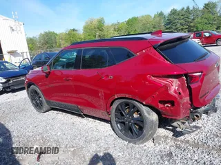 2019 Chevrolet Blazer RS z VIN 3GNKBJRS7KS693603, wystawiony jako IAAI lot #42342389 z przebiegiem 54 641 mil mil oraz . Historia ofert i sprzedaży dostępna na DreamBid. Obrazek 14.