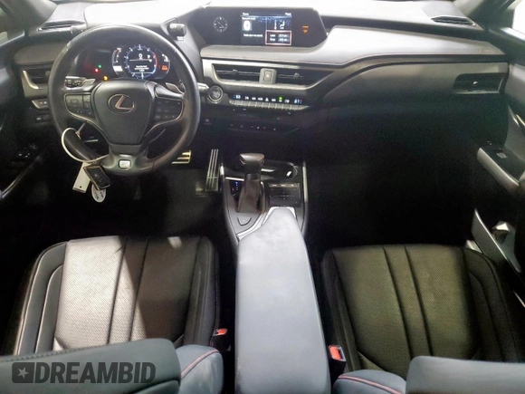 2019 Lexus UX 200 with VIN JTHY3JBH8K2000465, listed as a Copart auction lot 56873895 with 74,574 mi miles and Salvage title. Bid and sale history available at DreamBid. Image 8.