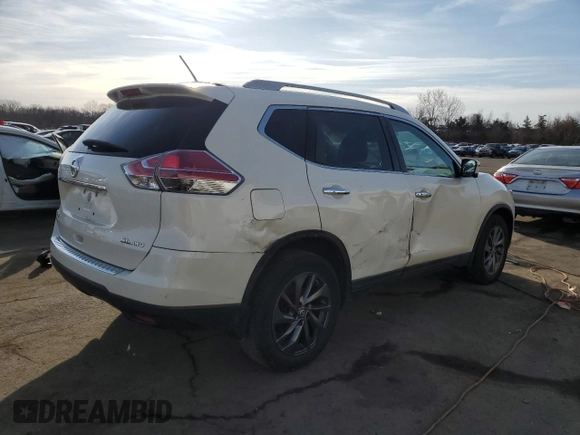 2016 Nissan Rogue SL with VIN 5N1AT2MVXGC746179, listed as a Copart auction lot 48053725 with 99,354 mi miles and Salvage Title. Bid and sale history available at DreamBid. Image 3.