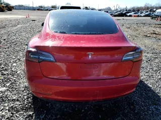 2022 Tesla Model 3 with VIN 5YJ3E1EA5NF184785, listed as a Copart auction lot 49466575 with 85,273 mi miles and Salvage Title. Bid and sale history available at DreamBid. Image 6.