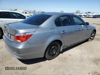 2006 BMW 5 Series 530i with VIN WBANE735X6CM34146, listed as a Copart auction lot 49740535 with 121,958 mi miles and Salvage Title. Bid and sale history available at carsss.com. Image 3.