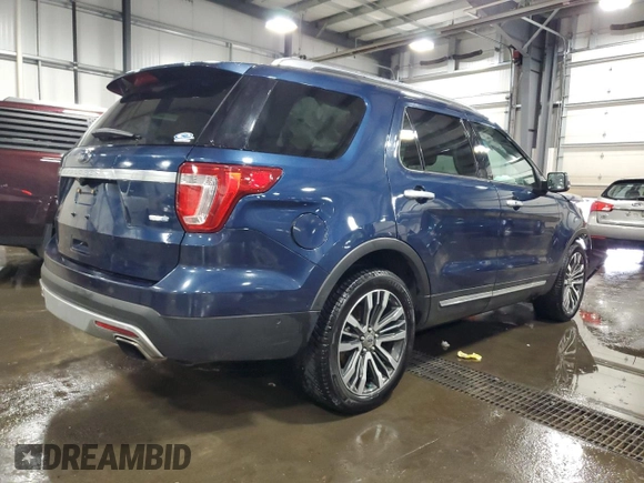 2017 Ford Explorer Platinum с VIN 1FM5K8HTXHGA83223, выставлен на аукционе Copart как лот 58633485 с пробегом 158 926 миль миль и Списание • Salvage title. История ставок и продаж доступна на DreamBid. Изображение 3.