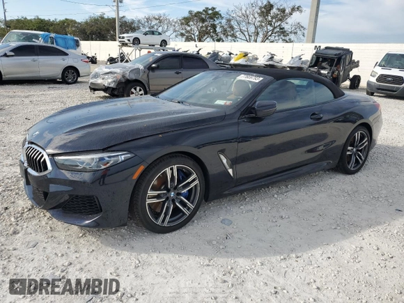 2022 BMW 8 Series 840i with VIN WBADZ4C09NCH78622, listed as a Copart auction lot 77669793 with 0 mi miles. Bid and sale history available at carsss.com. Image 1.