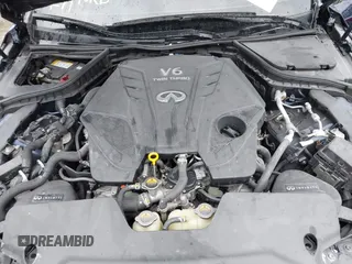 2021 Infiniti Q50 Red Sport 400 with VIN JN1FV7DR7MM880161, listed as a IAAI auction lot 41921069 with 27,323 mi miles and . Bid and sale history available at DreamBid. Image 10.
