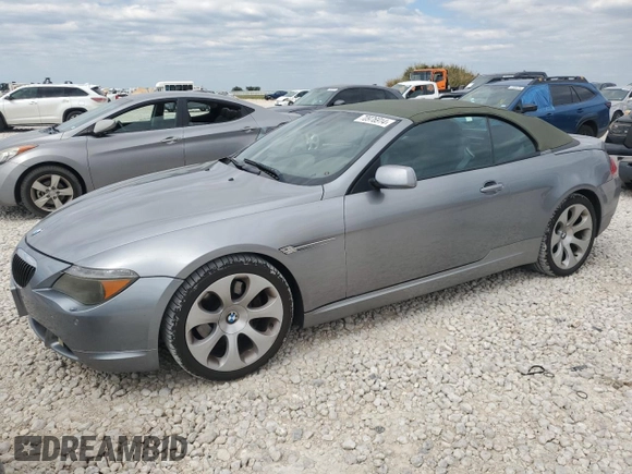 2004 BMW 6 Series 645Ci with VIN WBAEK73434B321139, listed as a Copart auction lot 70976914 with 122,418 mi miles and Clean Title. Bid and sale history available at carsss.com. Image 1.