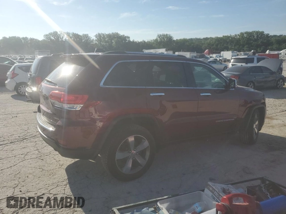 2016 Jeep Grand Cherokee Limited with VIN 1C4RJFBG4GC311649, listed as a Copart auction lot 62259585 with 114,271 mi miles and Salvage title. Bid and sale history available at DreamBid. Image 3.