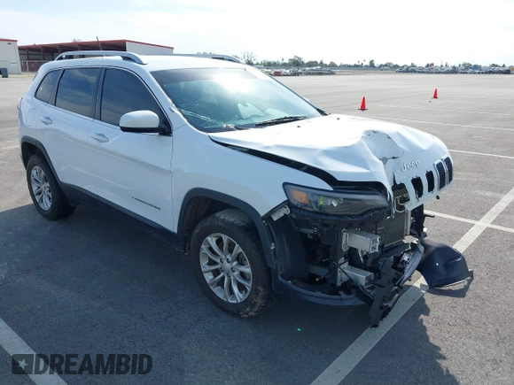 2019 Jeep Cherokee Latitude with VIN 1C4PJMCB5KD212940, listed as a IAAI auction lot 41762856 with 86,777 mi miles. Bid and sale history available at carsss.com. Image 1.