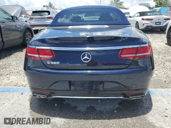 2019 Mercedes-Benz S-Class S 560 with VIN WDDXK8DB4KA038059, listed as a Copart auction lot 63028734 with 40,327 mi miles and Non Repairable. Bid and sale history available at carsss.com. Image 6.