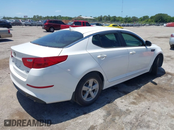 2015 Kia Optima LX z VIN KNAGM4A79F5530434, wystawiony jako IAAI lot #42145100 z przebiegiem 171 477 mil mil oraz . Historia ofert i sprzedaży dostępna na DreamBid. Obrazek 4.