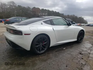 2024 Nissan Z Performance with VIN JN1BZ4BH5RM363668, listed as a Copart auction lot 47549695 with 2,303 mi miles and Salvage Title. Bid and sale history available at DreamBid. Image 3.