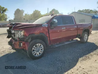 2020 GMC Sierra 2500HD Denali z VIN 1GT49REY3LF179758, wystawiony jako Copart lot #72962524 z przebiegiem 45 001 mil mil oraz Szkoda całkowita • Salvage title. Historia ofert i sprzedaży dostępna na DreamBid. Obrazek 1.