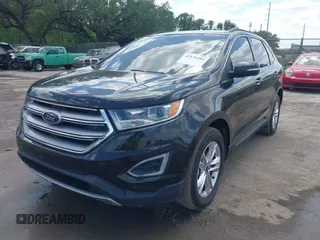 2015 Ford Edge SEL with VIN 2FMTK4J90FBB02669, listed as a IAAI auction lot 42176184 with 213,465 mi miles. Bid and sale history available at carsss.com. Image 2.