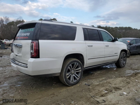 2019 GMC Yukon XL Denali with VIN 1GKS2HKJ1KR130489, listed as a Copart auction lot 42337145 with 93,495 mi miles and Salvage Title. Bid and sale history available at carsss.com. Image 3.