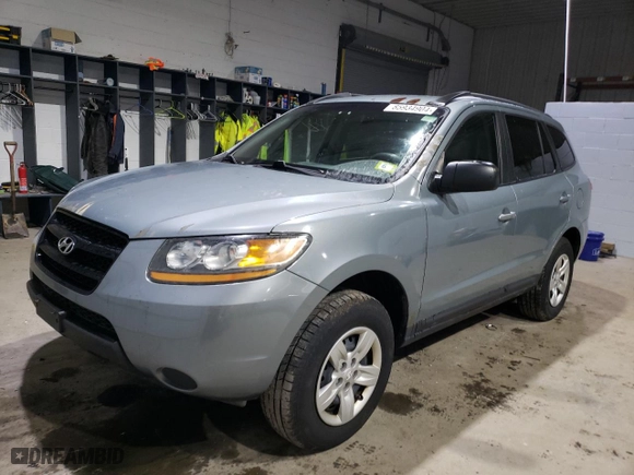 2009 Hyundai Santa Fe GLS with VIN 5NMSG13D59H240652, listed as a Copart auction lot 49662915 with 190,319 mi miles and Non Repairable. Bid and sale history available at carsss.com. Image 1.