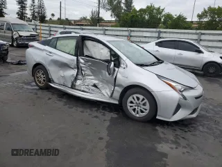 2017 Toyota Prius Two z VIN JTDKBRFU8H3548291, wystawiony jako Copart lot #56665405 z przebiegiem 80 619 mil mil oraz Nie do naprawy • Non repairable. Historia ofert i sprzedaży dostępna na DreamBid. Obrazek 4.