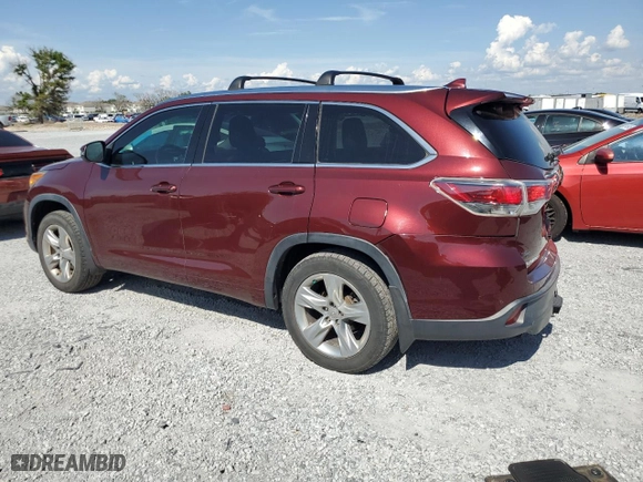 2015 Toyota Highlander Limited with VIN 5TDDKRFH4FS096900, listed as a Copart auction lot 51293595 with 171,517 mi miles and Salvage Title. Bid and sale history available at carsss.com. Image 2.