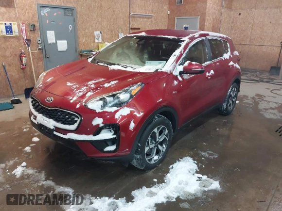 2021 Kia Sportage LX with VIN KNDPMCAC6M7932763, listed as a IAAI auction lot 41572871 with 26,168 mi miles and . Bid and sale history available at carsss.com. Image 2.