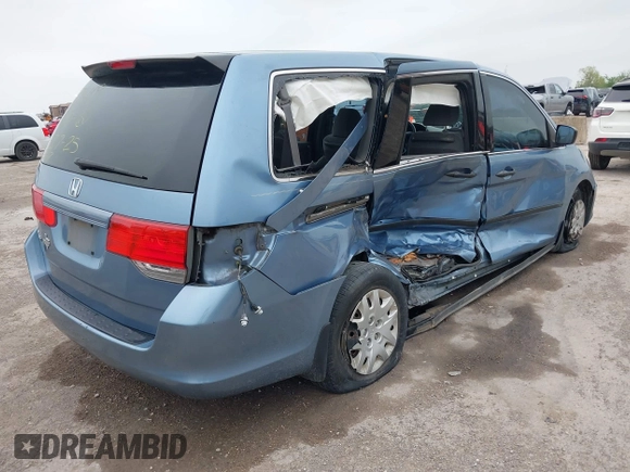 2010 Honda Odyssey LX with VIN 5FNRL3H21AB021724, listed as a IAAI auction lot 41930680 with 46,011 mi miles and . Bid and sale history available at DreamBid. Image 4.