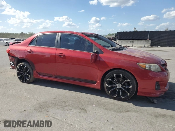 2013 Toyota Corolla L with VIN 2T1BU4EE1DC103738, listed as a Copart auction lot 55077135 with 122,923 mi miles and Salvage Title. Bid and sale history available at DreamBid. Image 4.