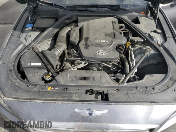 2015 Hyundai Genesis 3.8L with VIN KMHGN4JE6FU049153, listed as a Copart auction lot 71475544 with 87,477 mi miles and Salvage Title. Bid and sale history available at carsss.com. Image 11.