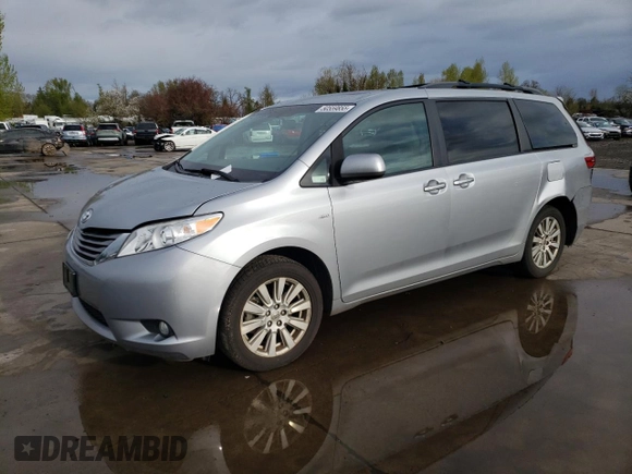 2017 Toyota Sienna XLE with VIN 5TDDZ3DC4HS168570, listed as a Copart auction lot 50559855 with 73,351 mi miles and Salvage title. Bid and sale history available at DreamBid. Image 1.
