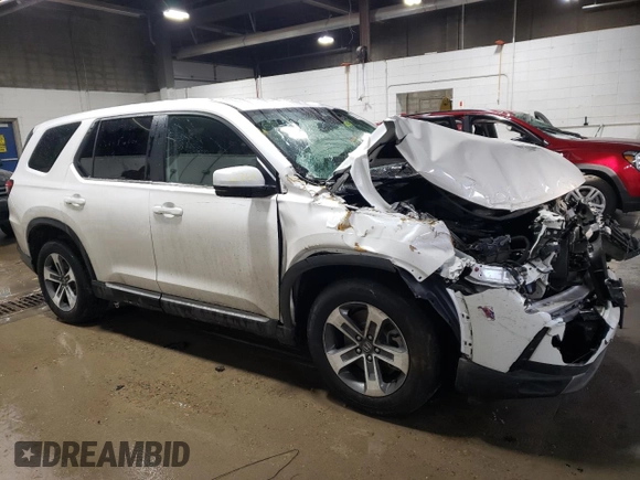 2025 Honda Pilot EX-L z VIN 5FNYG1H40SB041549, wystawiony jako Copart lot #89219285 z przebiegiem 6 915 mil mil oraz Nie do naprawy • Non repairable. Historia ofert i sprzedaży dostępna na DreamBid. Obrazek 4.