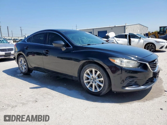 2016 Mazda 6 i Sport with VIN JM1GJ1U58G1457733, listed as a Copart auction lot 50963315 with 101,516 mi miles and Salvage Title. Bid and sale history available at DreamBid. Image 4.