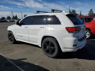 2015 Jeep Grand Cherokee Overland with VIN 1C4RJFCM5FC146181, listed as a Copart auction lot 47127815 with 93,566 mi miles and Salvage title. Bid and sale history available at DreamBid. Image 2.