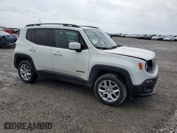 2018 Jeep Renegade Latitude with VIN ZACCJBBB2JPJ43495, listed as a Copart auction lot 56929015 with 115,808 mi miles and Salvage title. Bid and sale history available at DreamBid. Image 4.