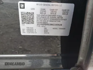 2021 Cadillac XT6 Premium Luxury with VIN 1GYKPERS3MZ150928, listed as a Copart auction lot 86551144 with 12,311 mi miles and Salvage title. Bid and sale history available at DreamBid. Image 14.