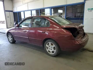 2001 Hyundai Elantra GLS with VIN KMHDN45D71U140221, listed as a Copart auction lot 54695955 with 107,725 mi miles and Salvage title. Bid and sale history available at DreamBid. Image 2.