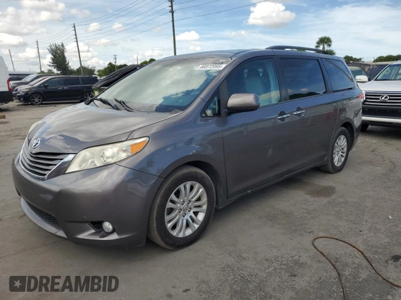 2013 Toyota Sienna XLE AAS with VIN 5TDYK3DC7DS389872, listed as a Copart auction lot 66072995 with 95,797 mi miles and Clean title. Bid and sale history available at DreamBid. Image 1.