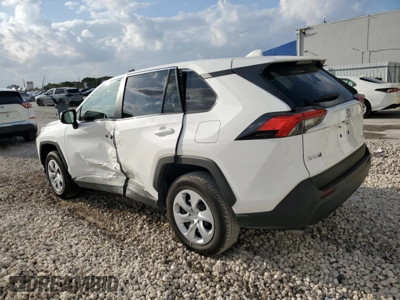 2025 Toyota RAV4 LE with VIN 2T3H1RFV8SC305026, listed as a Copart auction lot 47943895 with 9,187 mi miles and Salvage Title. Bid and sale history available at carsss.com. Image 2.