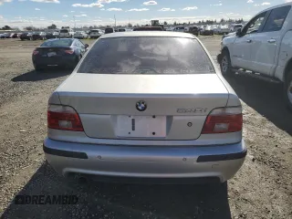 2003 BMW 5 Series 540iA with VIN WBADN63463GS57077, listed as a Copart auction lot 44601325 with 53,826 mi miles and Clean Title. Bid and sale history available at carsss.com. Image 6.