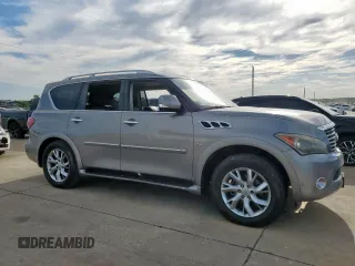 2011 Infiniti QX56 7-passenger with VIN JN8AZ2NFXB9504352, listed as a Copart auction lot 57708865 with Not provided miles and Clean title. Bid and sale history available at DreamBid. Image 4.