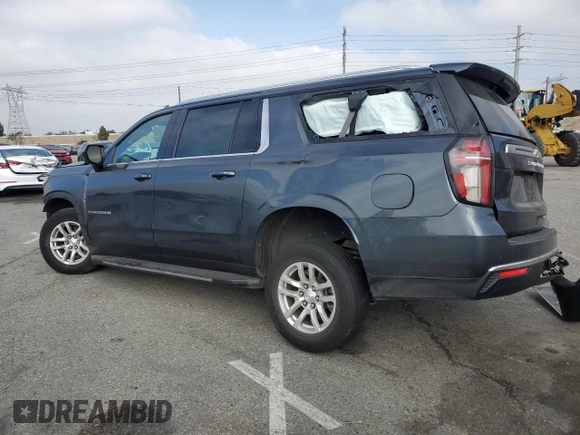 2021 Chevrolet Suburban LT with VIN 1GNSCCKD7MR236770, listed as a Copart auction lot 57392995 with 80,845 mi miles and Salvage title. Bid and sale history available at DreamBid. Image 2.