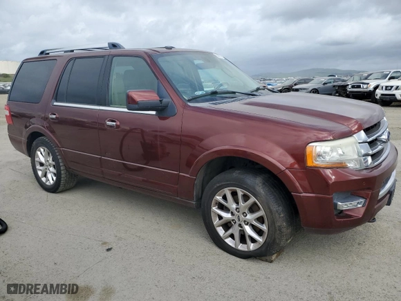 2016 Ford Expedition Limited with VIN 1FMJU2AT3GEF07433, listed as a Copart auction lot 50802095 with 183,153 mi miles and Clean Title. Bid and sale history available at carsss.com. Image 4.