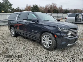 2022 Chevrolet Suburban High Country with VIN 1GNSKGKLXNR363841, listed as a Copart auction lot 84008044 with 42,053 mi miles and Salvage Title. Bid and sale history available at DreamBid. Image 4.