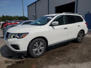 2018 Nissan Pathfinder S z VIN 5N1DR2MN0JC622022, wystawiony jako Copart lot #58349455 z przebiegiem 109 346 mil mil oraz Szkoda całkowita • Salvage title. Historia ofert i sprzedaży dostępna na DreamBid. Obrazek 1.