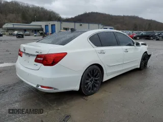 2016 Acura RLX Advance Pkg with VIN JH4KC1F97GC001116, listed as a Copart auction lot 86810424 with 135,029 mi miles and Salvage Title. Bid and sale history available at carsss.com. Image 3.