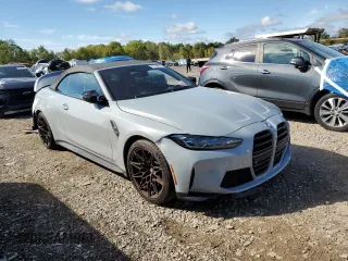 2024 BMW M4 Competition xDrive with VIN WBS33BA00RCP73666, listed as a Copart auction lot 72738944 with 5,609 mi miles and Clean Title. Bid and sale history available at carsss.com. Image 4.