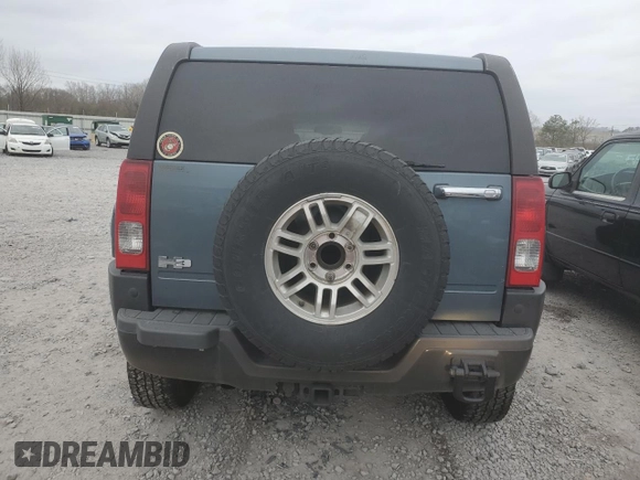 2006 Hummer H3 with VIN 5GTDN136068277226, listed as a Copart auction lot 86356334 with 142,181 mi miles and Salvage Title. Bid and sale history available at DreamBid. Image 6.