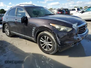 2012 Infiniti FX35 with VIN JN8AS1MW4CM151959, listed as a Copart auction lot 77681374 with 132,143 mi miles and Salvage Title. Bid and sale history available at carsss.com. Image 4.