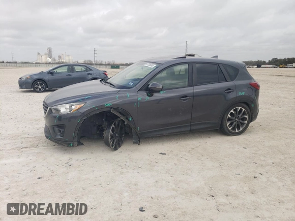2016 Mazda CX-5 Grand Touring with VIN JM3KE2DY2G0783863, listed as a Copart auction lot 47535985 with 121,745 mi miles and Salvage Title. Bid and sale history available at carsss.com. Image 1.